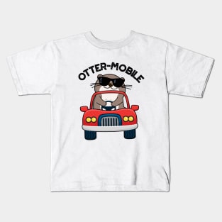 Otter-mobile Funny Animal Car Pun Kids T-Shirt